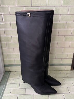 Marc Fisher LTD Women’s Naples Stiletto Heel Black Tall Dress Boots Size 8